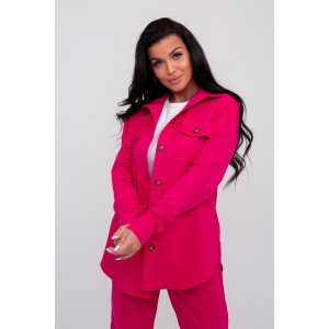 Костюм двойка женский №1615/3 футер (последний размер) фуксия 44,50,54