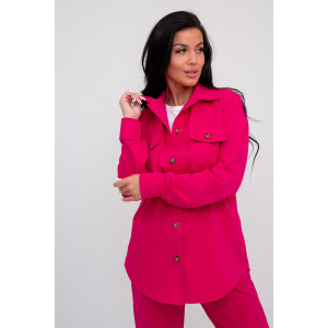 Костюм двойка женский №1615/3 футер (последний размер) фуксия 44,50,54