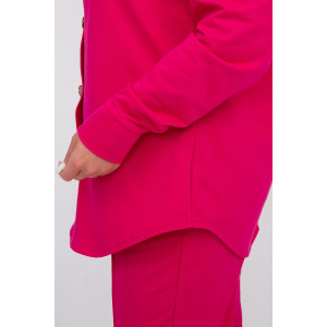 Костюм двойка женский №1615/3 футер (последний размер) фуксия 44,50,54