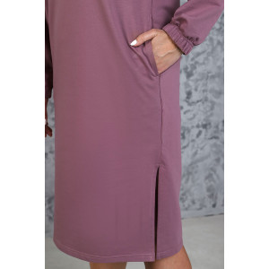 Платье женское "Авантюра-1" футер 2-х нитка с лайкрой (р-ры: 48-58) лиловый