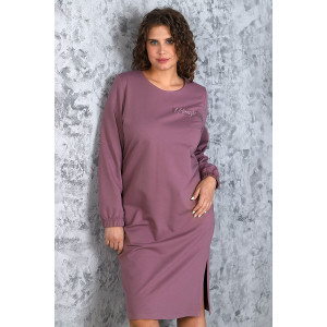 Платье женское "Авантюра-1" футер 2-х нитка с лайкрой (р-ры: 48-58) лиловый