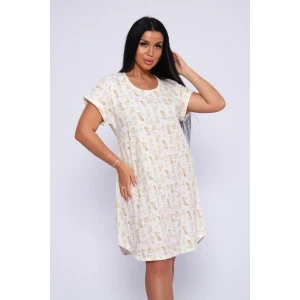 Сорочка женская "Шокате" М282 кулирка (р-ры: 42-56) зоопарк Сорочка женская "Шокате" М282 кулирка (р-ры: 42-56) зоопарк