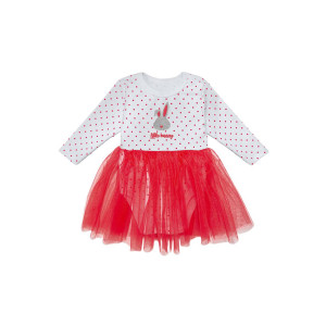 Боди-платье для новорожденных "Шайни" 20762 интерлок (р-ры: 68-80) красный
