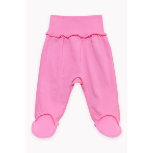 Ползунки для новорожденных "Шайни" 20757 интерлок (р-ры: 56-74) розовый