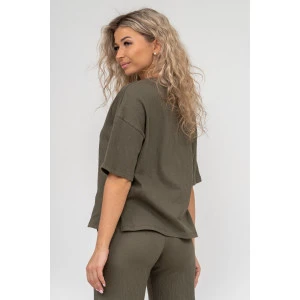 Костюм двойка женский №36646 жатка (р-ры: 42-52) хаки Костюм двойка женский №36646 жатка (р-ры: 42-52) хаки