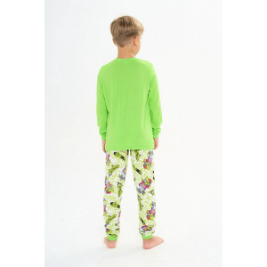 Пижама детская "Окей" кулирка (р-ры: 92-146) зеленый