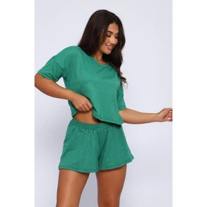 Костюм двойка женский №35305 кулирка (р-ры: 46-54) изумруд Костюм двойка женский №35305 кулирка (р-ры: 46-54) изумруд