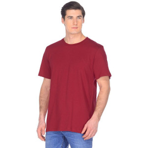 Мужская футболка "Гарант 056" хлопок (р-ры: S-3XL) бордовый