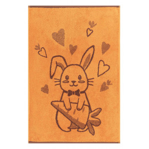 Полотенце махровое "Cute Bunny" оранжевый