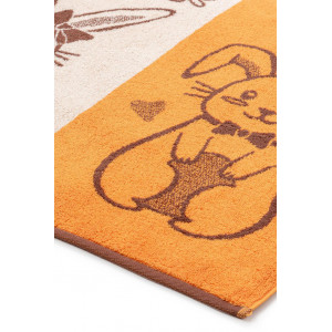 Полотенце махровое "Cute Bunny" оранжевый