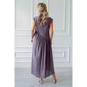 Платье женское "Клер" штапель (последний размер) сирень 46,58