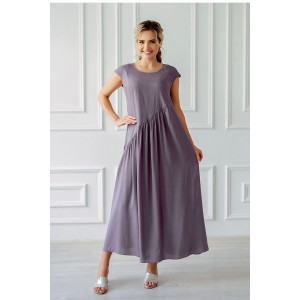 Платье женское "Клер" штапель (последний размер) сирень 46,58