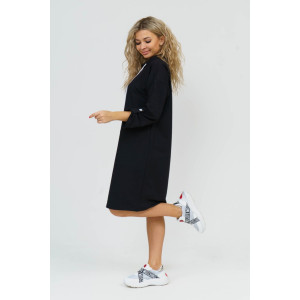 Платье женское 880 футер с лайкрой (последний размер) черный 52,56 Платье женское 880 футер с лайкрой (последний размер) черный 52,56