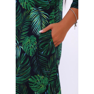 Платье женское №59178 кулирка (р-ры: 46-56) зеленый