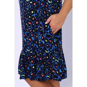 Платье женское №59170 кулирка (р-ры: 44-54) синий