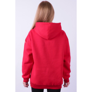 Худи женское GL833 футер 3-х нитка (р-ры: one size) красный