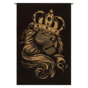 Полотенце махровое "King of beasts" черный