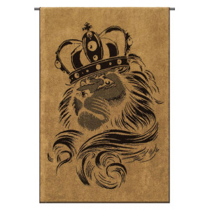 Полотенце махровое "King of beasts" черный