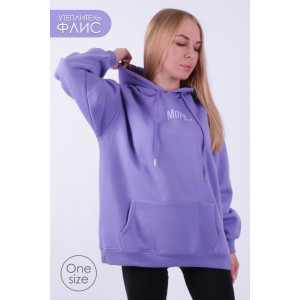 Худи женское GL833 футер 3-х нитка (р-ры: one size) сиреневый