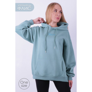 Худи женское GL833 футер 3-х нитка (р-ры: one size) шалфей