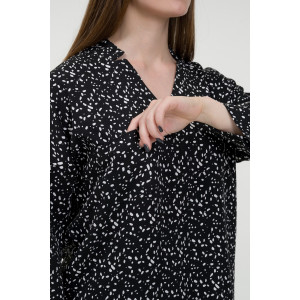 Блузка женская ODIS-Б140Ч трикотаж (р-ры: 44-54) черный