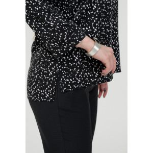 Блузка женская ODIS-Б140Ч трикотаж (р-ры: 44-54) черный