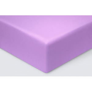 Простыня на резинке сатин "Моноспейс" фиолетовый (последний размер) 140х200