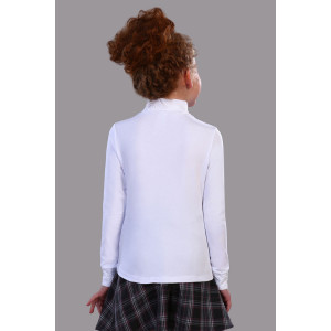 Блузка школьная №13119 "Дженифер" кулирка (р-ры: 122-164) белый