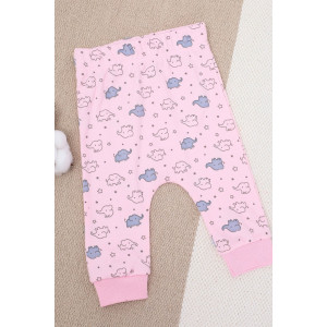 Штаны для новорожденных "Пузатик-5" интерлок (р-ры: 62-86) розовый