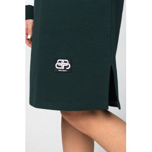 Толстовка-платье женское "Джайв" футер 2-х нитка с лайкрой (последний размер) зеленый 48,52