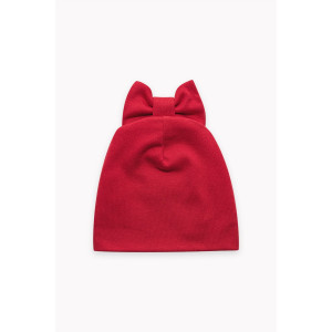 Шапка для новорожденных "Милашка" 20270 интерлок (последний размер) красный 42