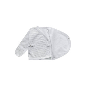 Распашонка для новорожденных "Винчи" 20702 интерлок (последний размер) белый+серый 62