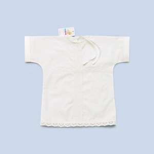 Крестильная рубашка поплин 06004 (последний размер) белый 80