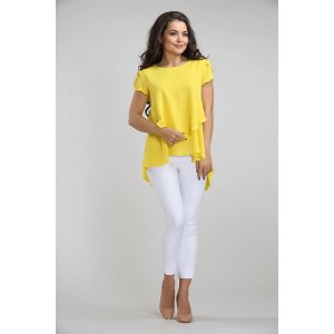 Блуза 357 блузочная ткань (р-ры: 46-54) желтый