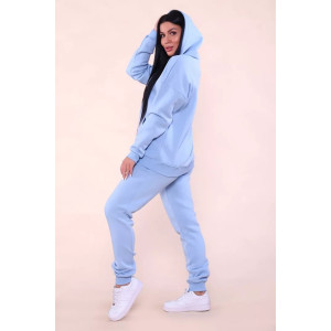 Костюм двойка женский 399 "XXI" футер 3-х нитка с начесом (последний размер) голубой 50