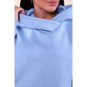 Костюм двойка женский 399 "XXI" футер 3-х нитка с начесом (последний размер) голубой 50