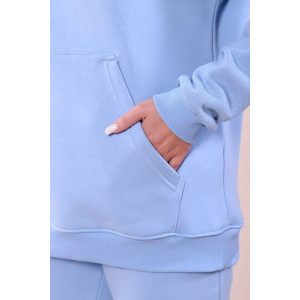 Костюм двойка женский 399 "XXI" футер 3-х нитка с начесом (последний размер) голубой 50