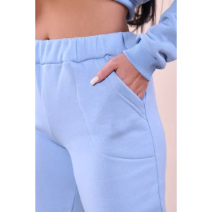 Костюм двойка женский 399 "XXI" футер 3-х нитка с начесом (последний размер) голубой 50