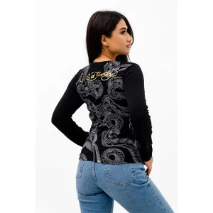 Кофта женская К3003 хлопок (р-ры: 40-44) тигр черный Кофта женская К3003 хлопок (р-ры: 40-44) тигр черный