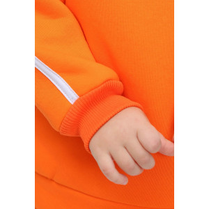Костюм двойка детский "Непоседа-3" футер 3-х нитка с начесом (последний размер) оранжевый 110