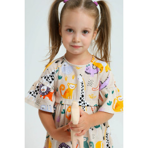 Платье детское "Рози-5" кулирка (р-ры: 92-128) бежевый