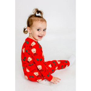 Пижама детская "Сплюша-1" кулирка (р-ры: 86-116) красный