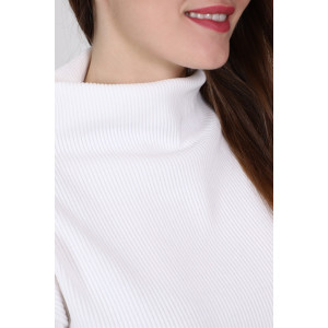 Пуловер женский ODIS-ПЛ13-2МО трикотажный велюр (р-ры: 46-52) молочный