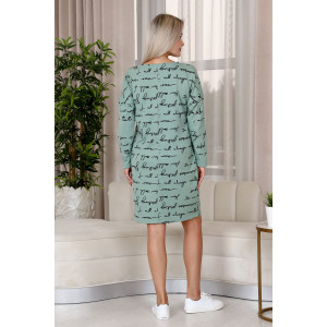 Платье женское П158 футер с лайкрой (последний размер) оливковый 44,50,58