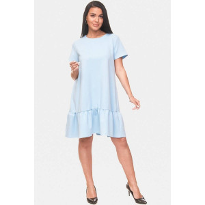 Платье женское "Зной" футер 2-х нитка (последний размер) голубой 52