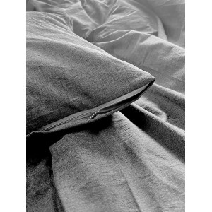 Постельное белье вареный хлопок ХВ-005 серый меланж