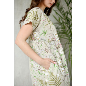 Платье женское 1921-П-л "Кострома 2" полулён (последний размер) светло-желтый 46,48,56 Платье женское 1921-П-л "Кострома 2" полулён (последний размер) светло-желтый 46,48,56