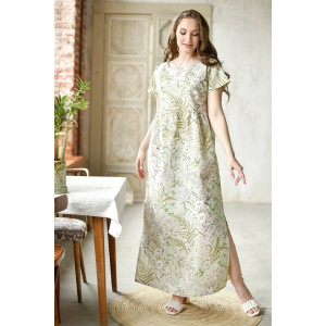 Платье женское 1921-П-л "Кострома 2" полулён (последний размер) светло-желтый 46,48,56 Платье женское 1921-П-л "Кострома 2" полулён (последний размер) светло-желтый 46,48,56