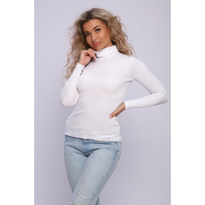 Водолазка женская №71080 кашкорсе (последний размер) белый 52 Водолазка женская №71080 кашкорсе (последний размер) белый 52