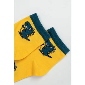 Носки детские "Дракоша" желтый - упаковка 2 пары